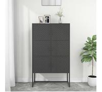 Buffet haut Anthracite 80x35x135 cm Acier