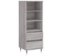 vidaXL Buffet Haut, Armoire avec 3 Compartiments et 2 Tiroirs, Meuble de Rangement avec Pieds Salle de Séjour, Industriel, Maison Sonoma Gris Bois d'Ingénierie