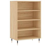 vidaXL Buffet Haut, Armoire avec Étagère et Pieds, Meuble de Rangement Salle de Séjour Salon Intérieur, Moderne, Chêne Sonoma Bois d'Ingénierie