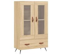 Vidaxl Buffet Haut Chêne Sonoma 69,5x31x115 Cm Bois D'ingénierie Multicolore