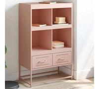 Vidaxl Buffet Haut Rose 68x39x111,5 Cm Acier Multicolore