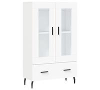 vidaXL Buffet haut blanc 69,5x31x115 cm bois d'ingénierie 828316