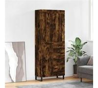 Vidaxl Buffet Haut Chêne Fumé 69,5x34x180 Cm Bois D'ingénierie Multicolore