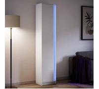 Vidaxl Buffet Haut Avec Led Blanc 41,5x32,5x200 Cm Bois D’Ingénierie Multicolore