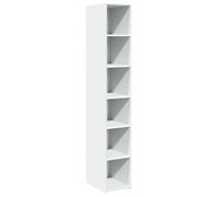 vidaXL Buffet haut blanc 30×41×185 cm – Bois d'ingénierie