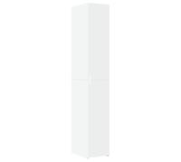 Vidaxl Buffet Haut Blanc 30x42,5x185 Cm Bois D'ingénierie Multicolore