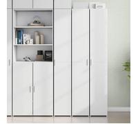 Vidaxl Buffet Haut Blanc 30x42,5x185 Cm Bois D'ingénierie Multicolore