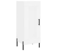 Vidaxl Buffet Haut Blanc 34,5x34x180 Cm Bois D'ingénierie Multicolore