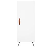 Vidaxl Buffet Haut Blanc 34,5x34x180 Cm Bois D'ingénierie Multicolore