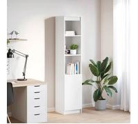 vidaXL Buffet haut Blanc 37,5 x 35 x 180 cm Bois d'ingénierie