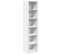 vidaXL Buffet Haut Blanc 40x41x185 cm Bois d'ingénierie