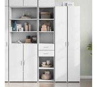 vidaXL Buffet haut blanc 40 x 42,5 x 185 cm bois d'ingénierie