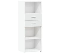 vidaXL Buffet haut en bois d'ingénierie 45 x 42,5 x 124 cm Blanc