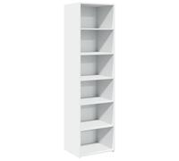 vidaXL Buffet haut en bois d'ingénierie 50x41x185 cm Blanc