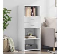 vidaXL Buffet haut blanc 50x42,5x124 cm bois d'ingénierie, buffet, placard, armoire latérale, armoire, armoire de rangement, 846173
