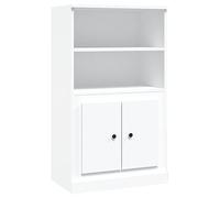 vidaXL Buffet haut 816312 blanc 60x35,5x103,5 cm en bois d'ingénierie
