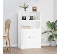 vidaXL Buffet haut blanc 60x35,5x103,5 cm bois d'ingénierie 816312