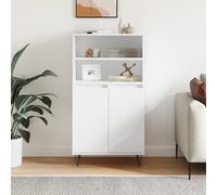 vidaXL Buffet haut Blanc 60x36x110 cm Bois d'ingénierie 831484