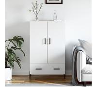 vidaXL Buffet haut blanc 69,5x31x115 cm bois d'ingénierie 828244