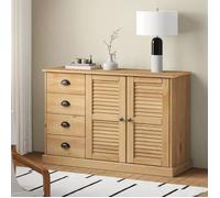 vidaXL Buffet haut blanc 69,5x31x115 cm bois d'ingénierie 828260