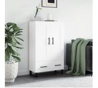 vidaXL Buffet haut blanc 69,5x31x115 cm bois d'ingénierie 830348