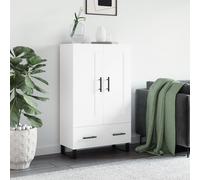 vidaXL Buffet haut blanc 69,5x31x115 cm bois d'ingénierie 830348