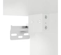 vidaXL Buffet haut Blanc 69,5x34x180 cm Bois d'ingénierie 3189517