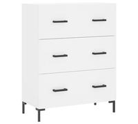 vidaXL Buffet haut Blanc 69,5x34x180 cm Bois d'ingénierie, buffet, armoire latérale, armoire de rangement, armoire, buffets, armoire haute Blanc