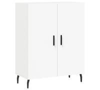 Vidaxl Buffet Haut Blanc 69,5x34x180 Cm Bois D'ingénierie Multicolore
