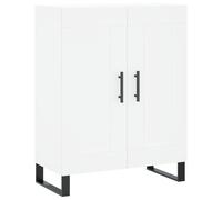 Vidaxl Buffet Haut Blanc 69,5x34x180 Cm Bois D'ingénierie Multicolore