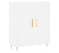 Vidaxl Buffet Haut Blanc 69,5x34x180 Cm Bois D'ingénierie Multicolore