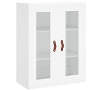 Vidaxl Buffet Haut Blanc 69,5x34x180 Cm Bois D'ingénierie Multicolore
