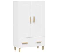 vidaXL Buffet Haut Blanc 70x31x115 cm Bois d'ingénierie