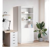 vidaXL Buffet haut blanc 70x35x180 cm bois d'ingénierie 3328471