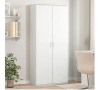 vidaXL Buffet haut blanc 80x35x180 cm bois d'ingénierie, buffet, meuble de rangement, armoire haute, armoire, armoire 3276651