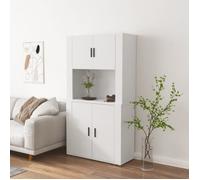 vidaXL Buffet haut Blanc Bois d'ingénierie 3185351