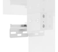 Vidaxl Buffet Haut Blanc Brillant 34,5x34x180 Cm Bois D'ingénierie Multicolore