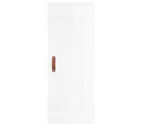 vidaXL Buffet Haut, Armoire de Rangement avec Pieds, Meuble de Rangement, Organisateur Salon Salle de Séjour, Moderne, Blanc Brillant Bois d'Ingénierie 3200363 Blanc