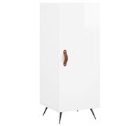 vidaXL Buffet haut Blanc brillant 34,5x34x180 cm Bois d'ingénierie 3200107