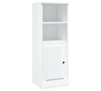 Vidaxl Buffet Haut Blanc Brillant 36x35,5x103,5 Cm Bois D'ingénierie Multicolore