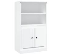 Vidaxl Buffet Haut Blanc Brillant 60x35,5x103,5 Cm Bois D'ingénierie Multicolore
