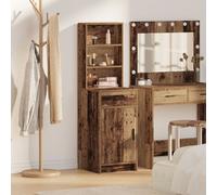 Vidaxl Buffet Haut Bois Ancien 40x41x135 Cm En Bois Aggloméré