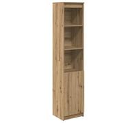 vidaXL Buffet haut Chêne artisanal 37,5x35x180 cm Bois d'ingénierie