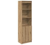 vidaXL Buffet haut chêne artisanal 50x35x180 cm en bois d'ingénierie