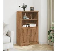 vidaXL Buffet haut chêne artisanal 60x35,5x103,5 cm bois d'ingénierie, armoire, armoire de rangement, buffet haut, armoire 857148