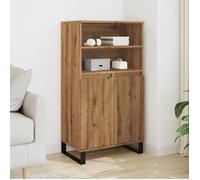 vidaXL Buffet haut chêne artisanal 60x36x110 cm bois d'ingénierie 857461