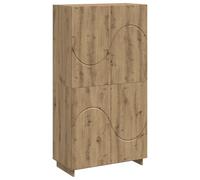 vidaXL Buffet Haut Chêne Artisanal 79 x 41 x 151 cm Bois d'ingénierie
