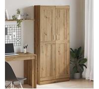 vidaXL Buffet haut Chêne artisanal – Bois d'ingénierie 82,5×30,5×185 cm – Multicolore