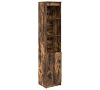 vidaXL Buffet haut chêne fumé 37,5x35x180 cm bois d'ingénierie