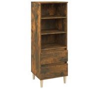 Buffet haut Chêne fumé 40x36x110 cm Bois d'ingénierie821241